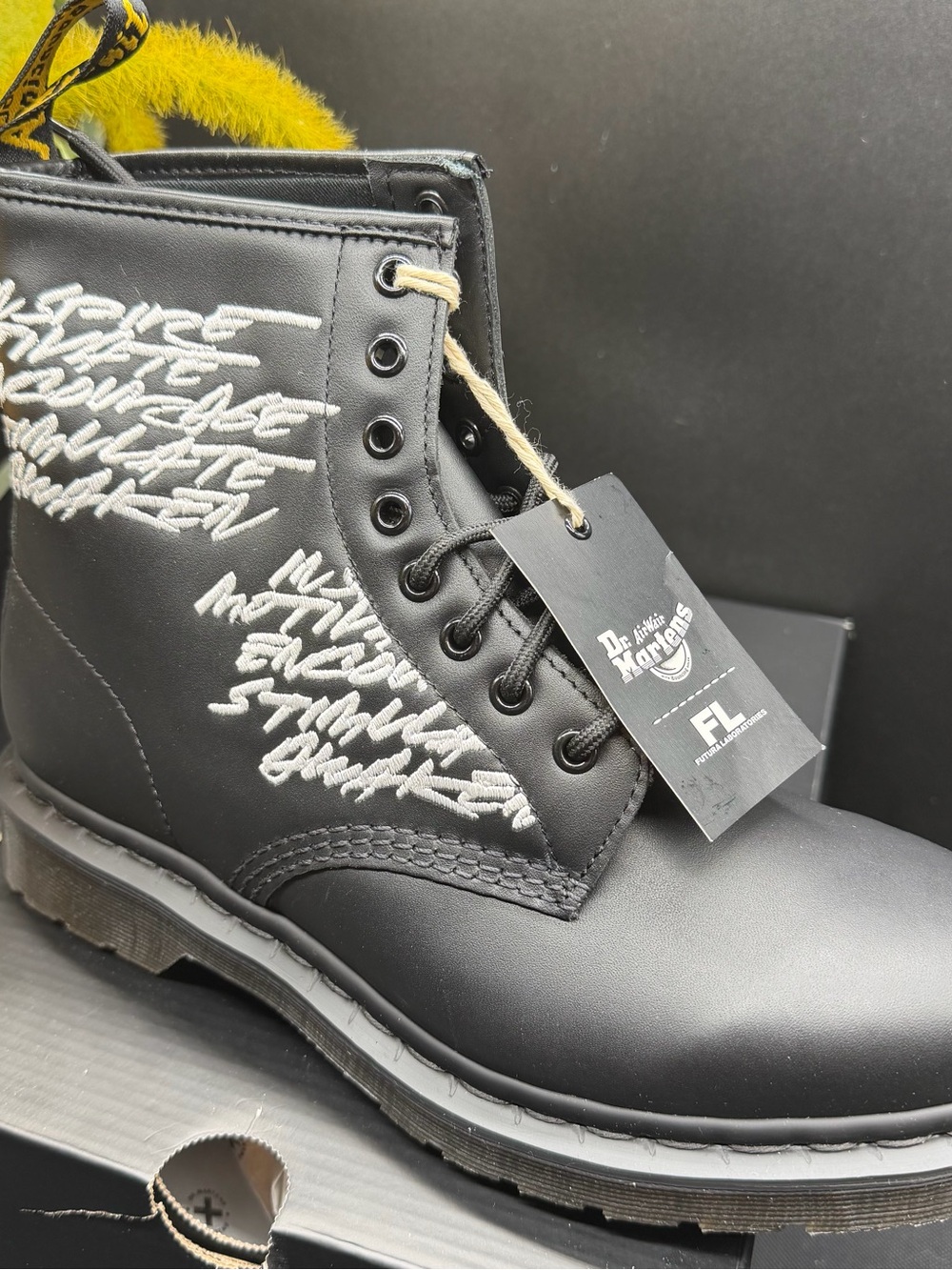 Dr. Martens Black 1460 Futura Embroidered Lace-Up Boot - Picture 6 of 9